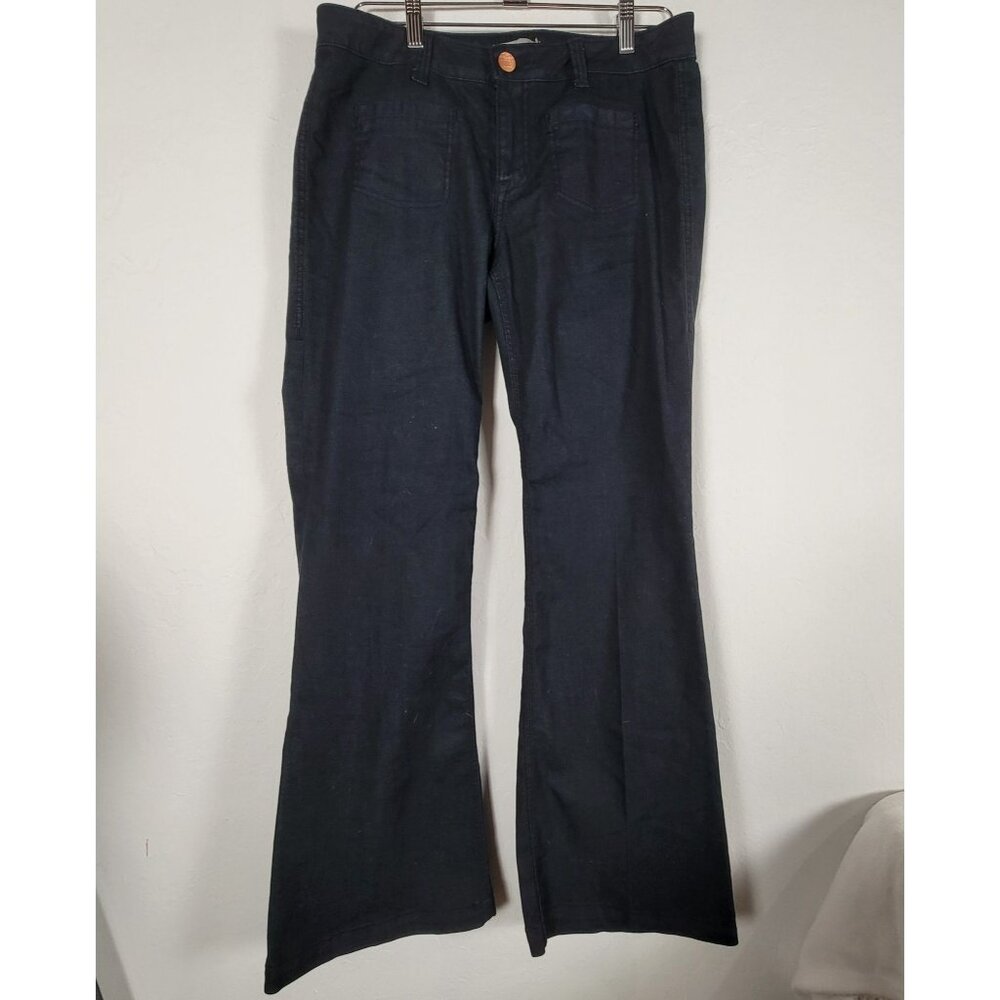 CAbi Womens Dark Rinse Flare Jeans Size 10 Regular 146R Farrah Jean New $98